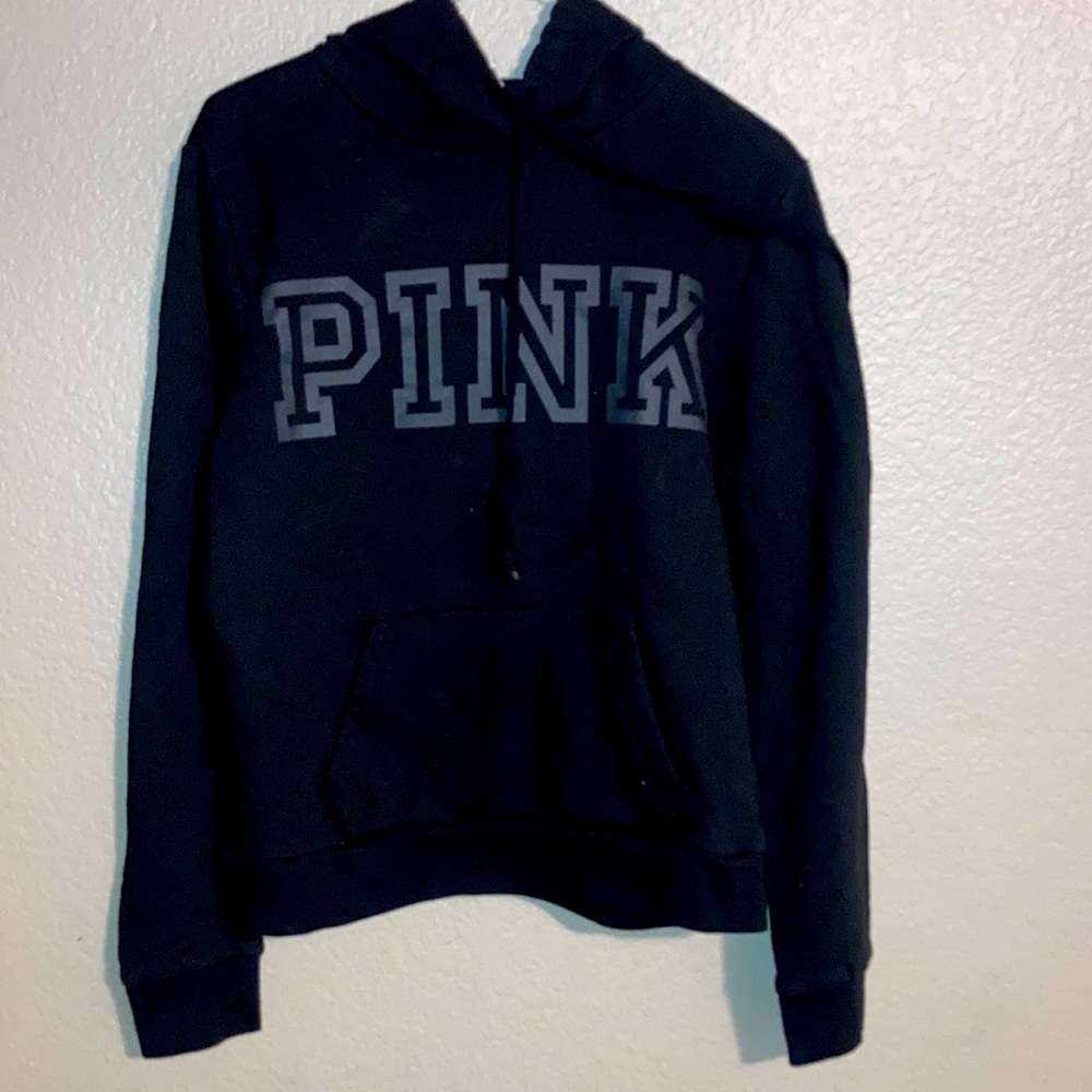 PINK- Black Pullover Hoodie